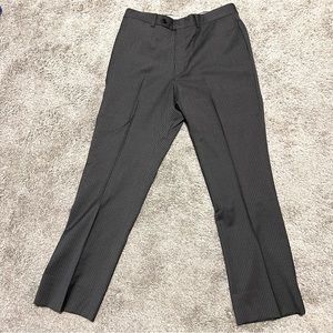 Tommy Hilfiger 33x30 black w/ white pinstripe dress slacks 100% wool 👌